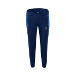 Erima Training Pants Six Wings Worker long (100% Polyester, sporty fit) royal blue/navy blue Women